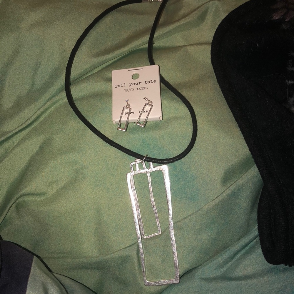 Matching earrings and necklace